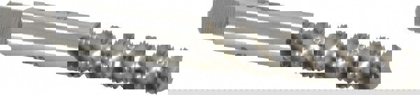 1/4-28 UNF, 3 Flute, Bottoming Chamfer, Bright Finish, High Speed Steel Spiral Flute STI Tap